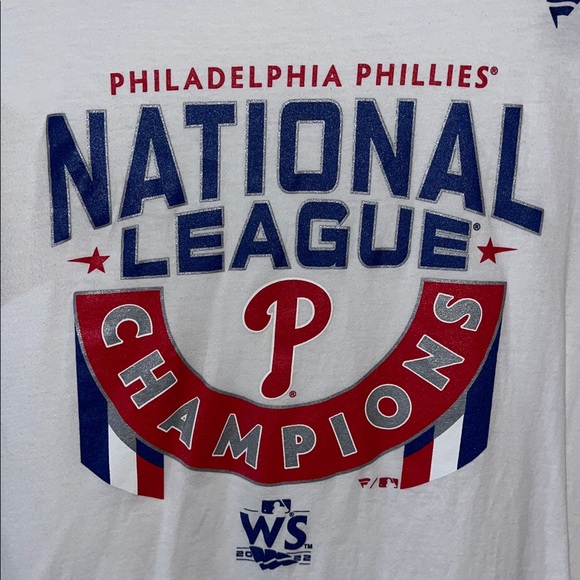 2022 Philadelphia Phillies Fanatics white National league champions WS2022 shirt - Picture 2 of 2